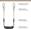 SELEWARE Garden Games Schaukelsitz Verstellbares Seil Karabiner Schwarz Bild 5