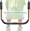 SELEWARE Garden Games Schaukelsitz Verstellbares Seil Karabiner Schwarz Bild 2