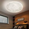 LED Deckenleuchte, Mond-Optik, dimmbar, weiß, H 40 cm Bild 2