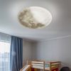 LED Deckenleuchte, Mond-Optik, dimmbar, weiß, H 40 cm Bild 4