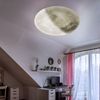 LED Deckenleuchte, Mond-Optik, dimmbar, weiß, H 40 cm Bild 3