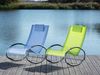 Gartenliege Stoff Blau CAMPO Bild 3