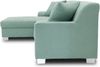 DOMO. collection Ecksofa Capri, Sofa in L-Form mit Füßen aus Chrom, Eckcouch, Polsterecke, Couch 239 x 152 x 75 cm (BxTxH), mint Bild 4