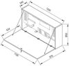 Wandschreibtisch 120 cm Weiß / Weiß Bild 3
