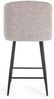 Barhocker Queen aus Boucle-Stoff, Braun, 53 x 59 x 97 cm Bild 2