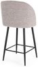 Barhocker Queen aus Boucle-Stoff, Braun, 53 x 59 x 97 cm Bild 4