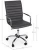 Bürostuhl Erthap aus Kunstleder, modern und höhenverstellbar, Dunkelgrau, gepolstert, mit Rollen Bild 5