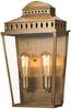 Außenleuchte, Wandlampe, Laterne, Messing, H 48,9 cm Bild 2