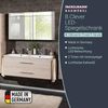 FACKELMANN B.CLEVER LED Spiegelschrank 120 cm breit, Braun hell, 2 Türen Bild 2