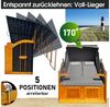 BRAST Strandkorb für 2 Personen, 120cm breit, 5 Designs, BxTxH: 120x79x150 cm, Volllieger, Rügen Deluxe, (verstellbare Rückenlehne weiches Fußkissen), inkl. wetterfeste Abdeckhaube Bild 3