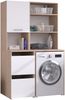 Mehrzweckschrank-Set >Laundry 5< in Jackson Eiche Dekor / Weiß Bild 2