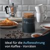 KHG Vorratsdose für Kaffee aus Steinzeug mit Akazienholz‑Deckel – luftdicht, Steingut, Luftdichte Dose für Kaffee – schützt Aroma & hält Bohnen frisch Bild 1