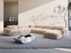 Wohnlandschaft Alcazar XXL in Samtstoff - Samtstoff - beige - Rechts Bild 2
