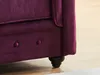 Sessel CHESTERFIELD - Samt - Pflaumenfarben Bild 3