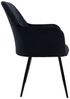 ML-DESIGN Stuhl Esszimmerstuhl ergonomisch & gepolstert, Esstischstuhl mit Rückenlehne (6 St), Wohnzimmerstuhl Schwarz Samtbezug Metallbeine Küchenstuhl Polsterstuhl Bild 3