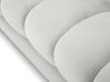 Micadoni Sofa Mamaia 4-Sitzer Samt Bluvel Silber schwarze Beine Bild 3