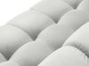 Micadoni Sofa Mamaia 4-Sitzer Samt Bluvel Silber schwarze Beine Bild 5