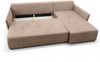 AX LIVING Ecksofa Damascus Creme mit Schlaffunktion Bettkasten Schlafsofa 212 cm rechts Bild 4