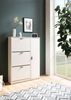 Schuhschrank Weiß 90x120x24cm Schuhkipper Modern Flurschrank mit Ablage Bild 2