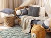 Kuscheldecke KHARI Baumwolle 125 x 150 cm Helles Beige Bild 3