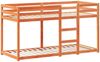vidaXL Etagenbett mit Dach Wachsbraun 90x190 cm Massivholz Kiefer 3282004 Bild 5