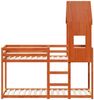 vidaXL Etagenbett mit Dach Wachsbraun 90x190 cm Massivholz Kiefer 3282004 Bild 4