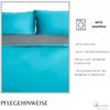 Microfaser Wende-Bettwäsche mit Reißverschluss, für Einzel- und Doppelbett 220 x 240 cm + 2x 80 x 80 cm Bild 4