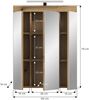 Spiegelschrank >Scout< in Evoak Oak / Spiegel - 60x79x18cm (BxHxT) Bild 4