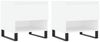 vidaXL Couchtische 2 Stk. Weiß 50x46x50 cm Holzwerkstoff 830925 Bild 2