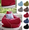 Green Bean® Sitzsack mit Rückenlehne 80x80x90cm - Gaming Chair mit 230L Füllung Cordstoff - Bean Bag Bodenkissen Lounge Sitzhocker Relax-Sessel Gamer Gamingstuhl Rot Bild 2