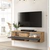 Fernsehtisch Laitila 100x31,5x29,5cm Eiche rustikal/Anthrazit [en. casa] Bild 2