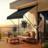 Klemmmarkise Stem 350x120x220-309 cm Schwarz [pro. tec] Bild 3