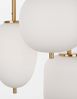 Nova Luce 9624068 LATO Pendelleuchte rund 3-flammig Gold Opal E14 Bild 4