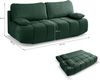 Schlafsofa (B/H/T: 207x93x105 cm) in Smaragdgrün Bild 5