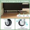 Rollcontainer mit 5 Schubladen Mobiler Aktenschrank mit Rädern 49 x 41 x 66 cm Schwarz Bild 5
