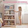 AIYAPLAY Kinderregal Bücherregal Kinder im Zuckerwatte-Design Wandmontiertes Spielzeugregal, Kinderzimmerregal 1-tlg, Wandmontage, Anti-Kipp-Kit, platzsparend Bild 4