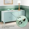 Industrial Sideboard Stahl Schrank Lowboard Spind 120x40x58cm salbeigrün Bild 3