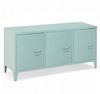 Industrial Sideboard Stahl Schrank Lowboard Spind 120x40x58cm salbeigrün Bild 5
