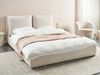 Wasserbett Stoff BAJONNA 160 x 200 cm Hellbeige Bild 3