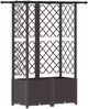 vidaXL Hochbeet mit Rankgitter und Dach Braun 124 x 40 x 136 cm PP 42032524 Bild 2