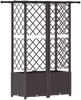 vidaXL Hochbeet mit Rankgitter und Dach Braun 124 x 40 x 136 cm PP 42032524 Bild 5