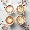 Spetebo Kaffeeservice Cappuccino oder Kaffee Tassen mit Unterteller weiß (8-tlg), 4 Personen, Porzellan, Tassen mit Unterteller, Porzellan, Tee Bild 4