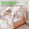 lilimaus Betthimmel Hausbett Himmel aus 100% Musselin-Baumwolle - in 12 Farben (1-tlg), Musselin Hausbett Himmel aus 100% Baumwolle, handgenäht Bild 4