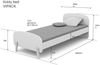 Vipack 'Kiddy' Einzelbett rosa Bild 3