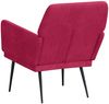 vidaXL Sessel Weinrot 62x79x79 cm Samt 351376 Bild 5