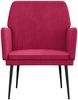 vidaXL Sessel Weinrot 62x79x79 cm Samt 351376 Bild 3