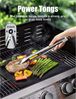 LuxusKollektion Grillbesteck-Set mit Schürze und Koffer, 20-teilig, Edelstahl silber Bild 5