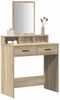 vidaXL Schminktisch Sonoma-Eiche 79 x 41 x 140 cm Holzwerkstoff 865138 Bild 3