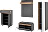 Home affaire Garderoben-Set City/Giron, moderne Garderobe, viel Stauraum, ca. 24 Schuhe, (Set, 4-St), enthält Schrank, Paneel, Schuhschrank & Garderobenbank mit Sitzkissen Bild 4