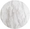 Esstisch >Bolzano< in Weiss, Marmor - 110x75x110cm (BxHxT) Bild 3